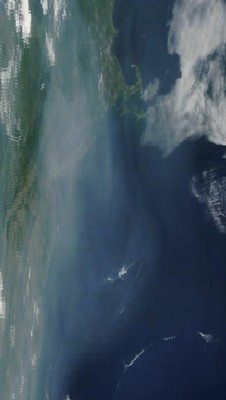 Satellite Photo, Northeast US, August 13, 2002