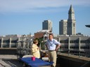 Barbara, George, and a view from the deck